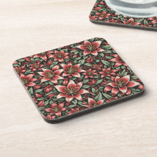 Posavasos Patrón rojo azteca Lily