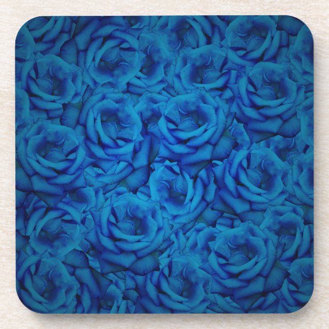Posavasos Patrón Rosa azul (Frente)