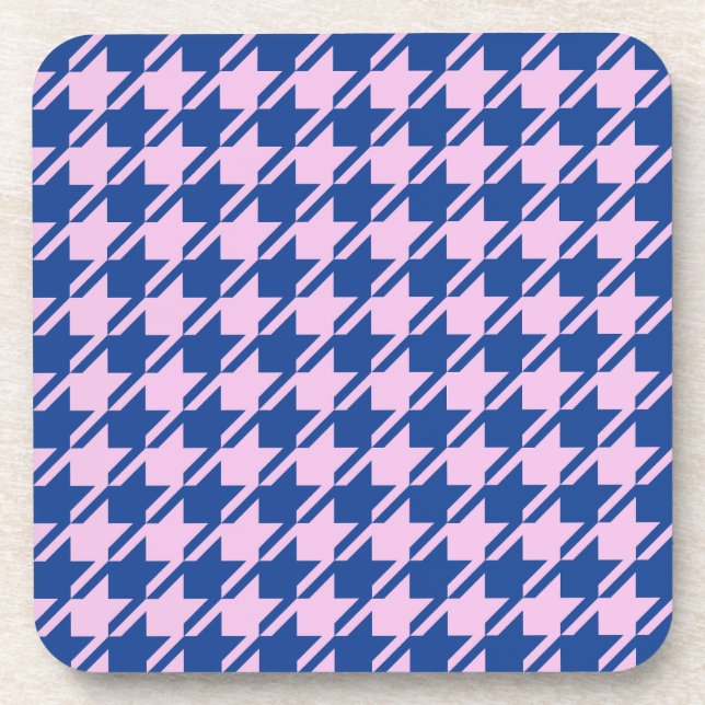 Posavasos Patrón rosa y azul de Houndstap (Frente)