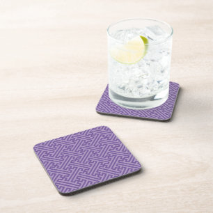 Posavasos Patrón Sayagata, japonés, púrpura y rosa