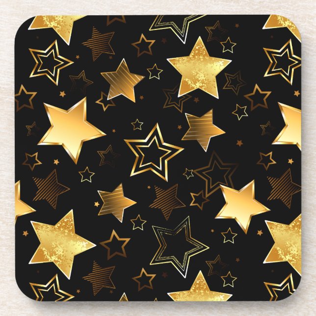 Posavasos Patrón sin foco con las estrellas doradas (Frente)