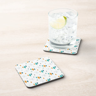 Posavasos Patrón Starburst de mediados de siglo moderno