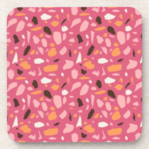 Posavasos Patrón Terrazo Rosa