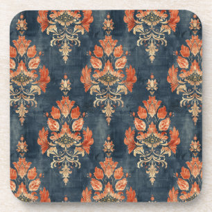 Posavasos Patrón textil de tela de corteza (años 40)