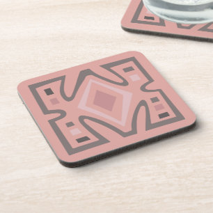 Posavasos patrón tribal geométrico africano