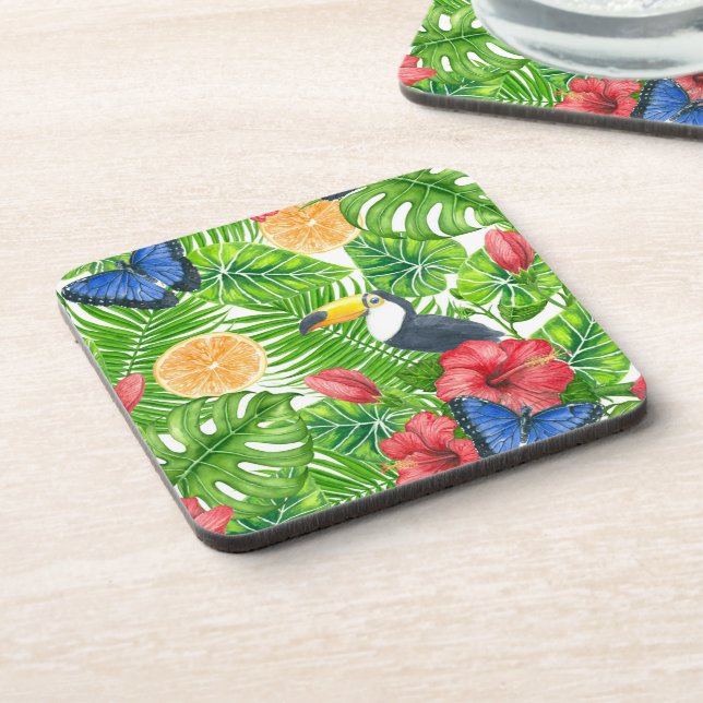 Posavasos Patrón tropical (Lado Izquierdo)
