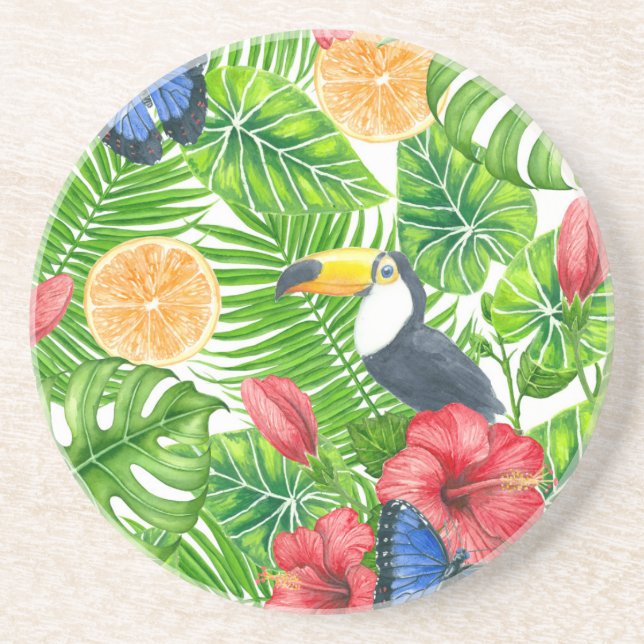 Posavasos Patrón tropical (Frente)
