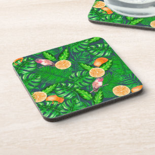 Posavasos Patrón tropical, colibríes