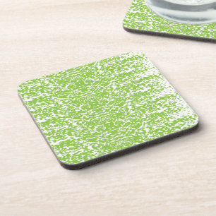 Posavasos Patrón Verde Lima Grunge - Decoración Abstracta de