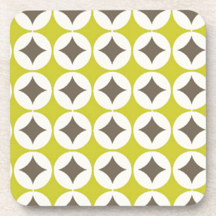 Posavasos Patrón verde retro