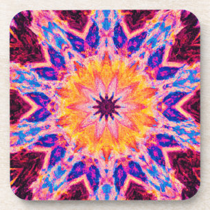 Posavasos Patrón vibrante arte de poder