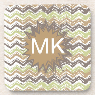 Posavasos Patrón ZigZag de Melon Brandy Scribble