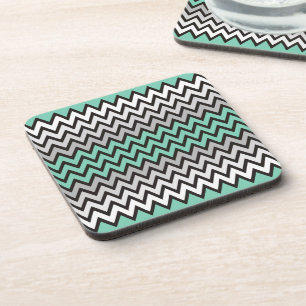 Posavasos Patrón ZIGZAG - gris blanco negro + tu idea