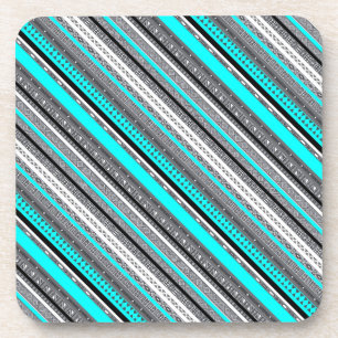 Posavasos Patrones aztecos de agua gris lisa