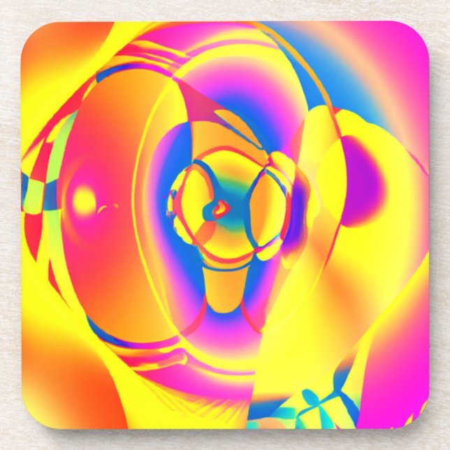 Posavasos Patrones Coloridos Y De Moda Arte (Frente)