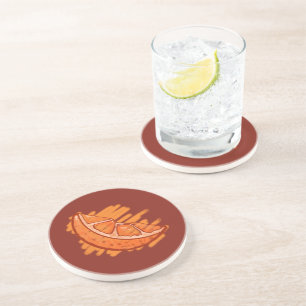 Posavasos Patrones de fruta Naranja de sangre