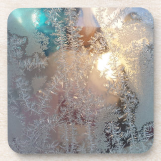 Posavasos Patrones de la naturaleza en ventana de cristal de