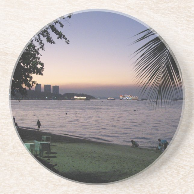 Posavasos Pattaya Beach Sunset... Chonburi (Tailandia) (Frente)