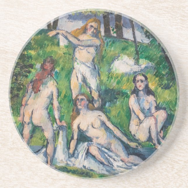 Posavasos Paul Cezanne - Cuatro Bathers (Frente)
