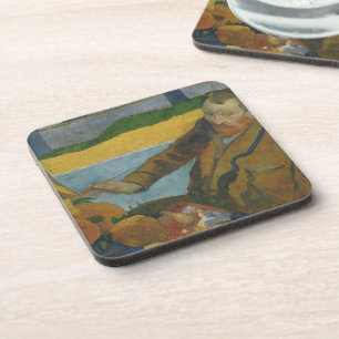 Posavasos Paul Gauguin Vincent van Gogh pintando girasoles