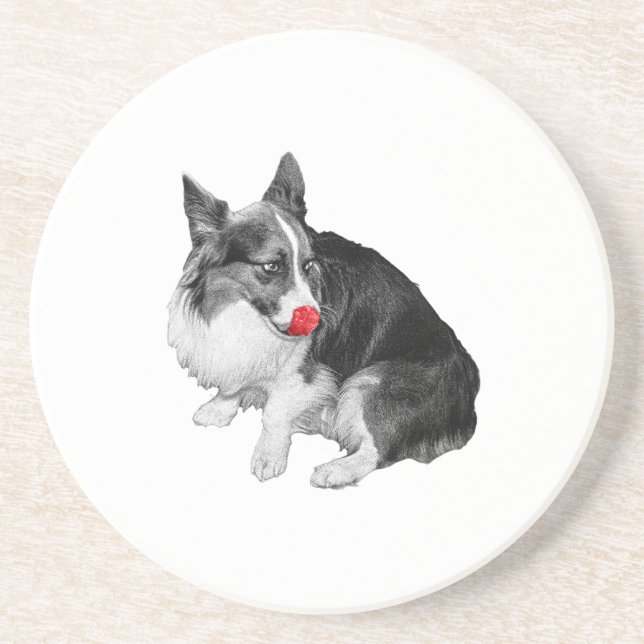 Posavasos Pausa de cacao, lengua rosa (Frente)