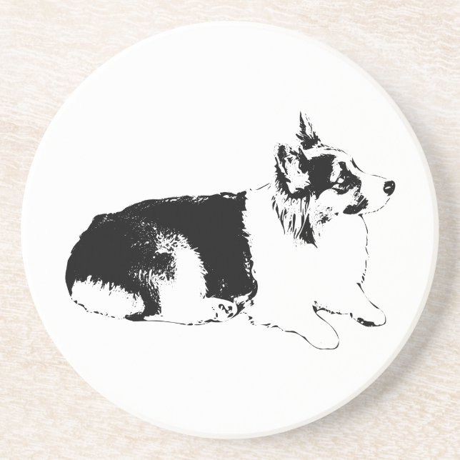 Posavasos Pausa de perfil lateral (Frente)