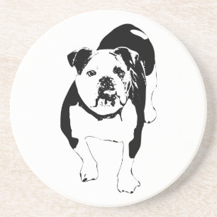 Posavasos Pausa nítida, alegría de bulldog