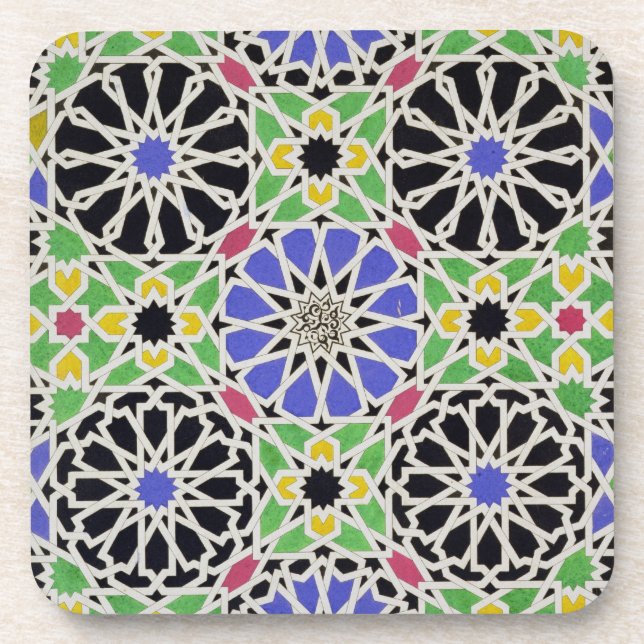 Posavasos Pavimento de mosaico en el vestuario del sultán (Frente)