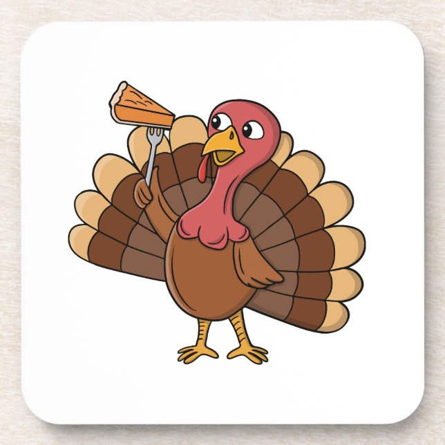 Posavasos Pavo Con Rebanada De Pay (Frente)