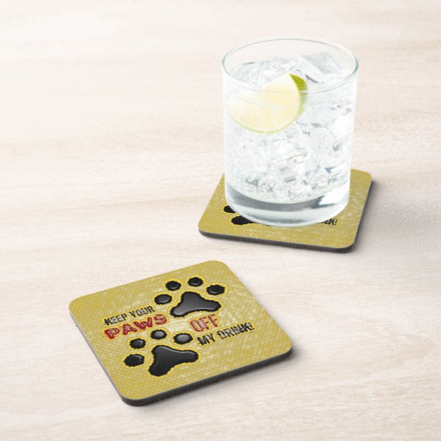 Posavasos Paws Animal Paw Humor (Lado Derecho)