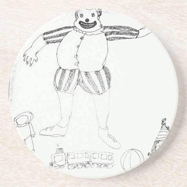 Posavasos Payasos por ahí (Frente)