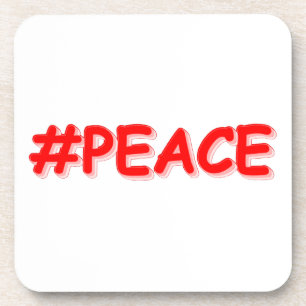 Posavasos "PAZ", diseño elegante. ¡Hazte con una en Zazzle