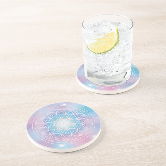 Posavasos Paz Interior – Flor de la Vida (Lado)