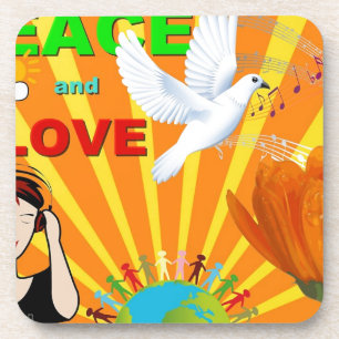 Posavasos Paz y amor