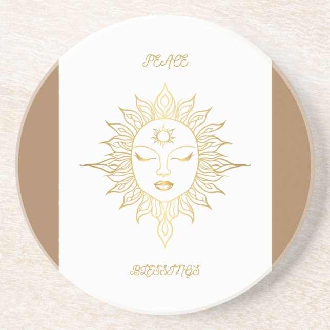 Posavasos Paz y bendición (Frente)