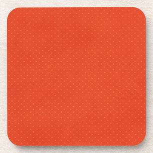 Posavasos Pd16red NARANJA LUZ BRILLANTE POLKA PATRÓN DOT RE