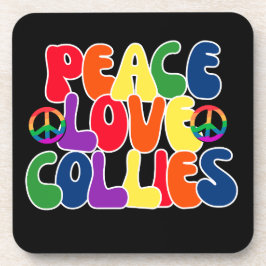 Posavasos Peace Love Collies