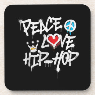 Posavasos Peace Love Hip Hop Dance