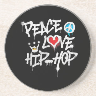 Posavasos Peace Love Hip Hop Dance