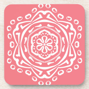 Posavasos Peach Mandala