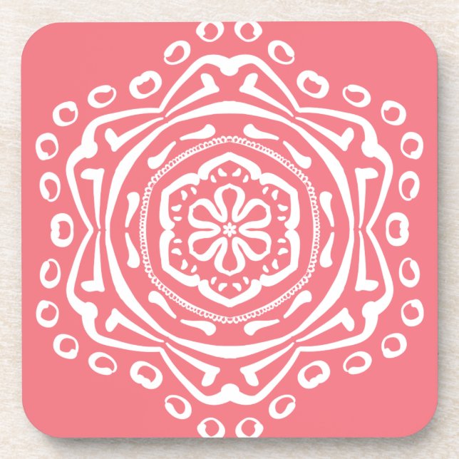 Posavasos Peach Mandala (Frente)