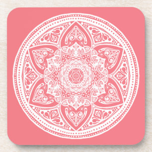 Posavasos Peach Mandala