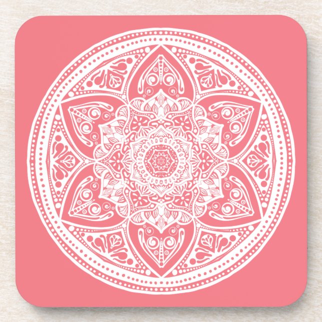Posavasos Peach Mandala (Frente)