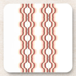 Posavasos Peach Wave Symmetry