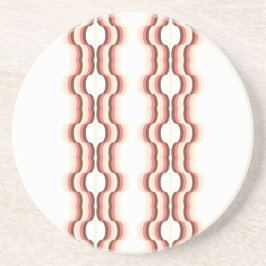 Posavasos Peach Wave Symmetry