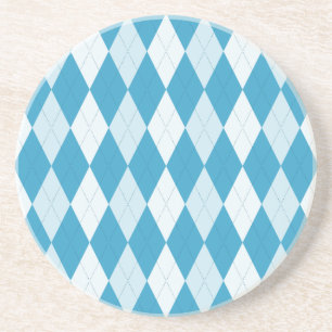 Posavasos Peacock Azul Argyle Pequeño Forma de Diamante
