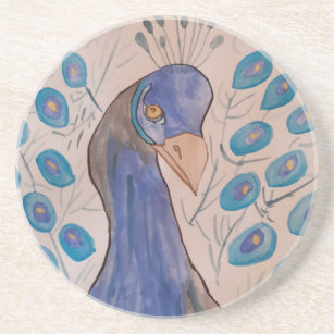 Posavasos Peacock Blue Sandstone Coaster