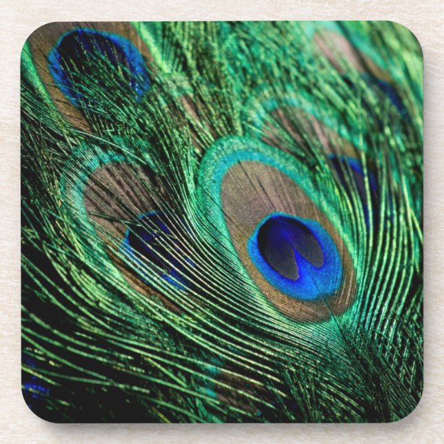 Posavasos Peacock Feather Lucky (Frente)