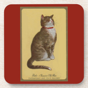 Posavasos Peake, anciano de Chessie, gato parlanchín