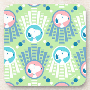 Posavasos Peanuts   Snoopy Mint Green Deco Dreams Pattern